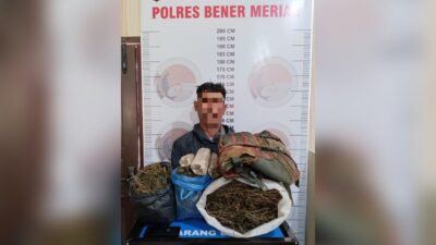 Satresnarkoba Polres Bener Meriah Amankan Seorang Pria Diduga Penyalahguna Narkotika 3 Narkoba