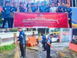 Dalam Rangka Hari Pengayoman ke-79, Rutan Kelas IIB Kabanjahe Gelar Kegiatan Bersih Lingkungan