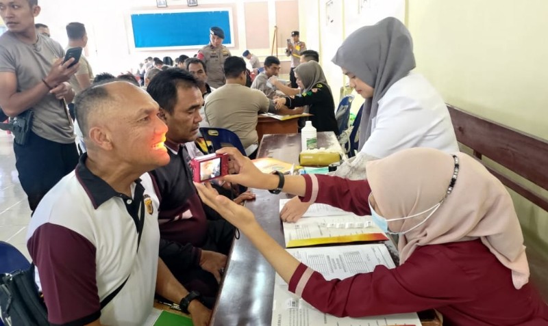 120 Personel Polres Bener Meriah Laksanakan Pemeriksaan Kesehatan 1 Polres