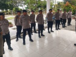 Polres Tanah Karo Siagakan 65 Personel untuk Amankan Pendaftaran Bakal Calon Bupati dan Wakil Bupati 2024