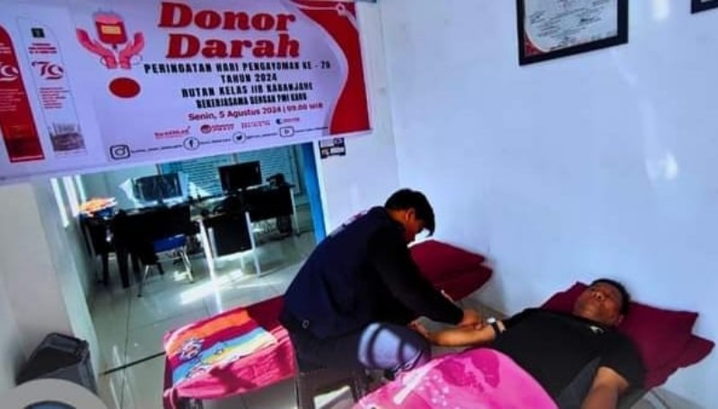 Peringati Hari Pengayoman ke-79, Rutan Kabanjahe Gelar Donor Darah 1 Tanah Karo