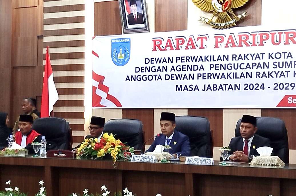 Jeffry Sentana Ketua DPRK Langsa Sementara 1 IMG 20240902 171306