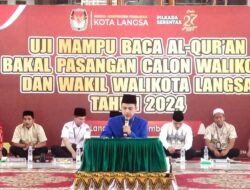 Bacalon Walikota dan Wakil Walikota Langsa Ikuti Tes Uji Mampu Baca Al-Quran