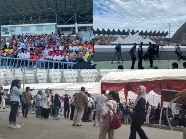 Upacara Pembukaan PON XXI Aceh-Sumut 2024, Pengunjung Banjiri Stadion Harapan Bangsa 1 PON