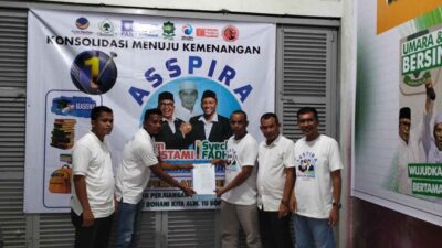 Konsolidasi ASSPIRA Pijay Optimis Pasangan Om Bus dan Syeikh Fadhil 4 aceh