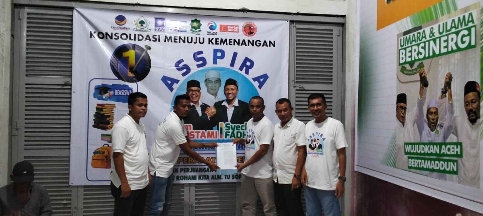 Konsolidasi ASSPIRA Pijay Optimis Pasangan Om Bus dan Syeikh Fadhil 1 aceh