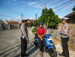 Satlantas Polres Pringsewu Gelar Patroli di Titik Rawan Kemacetan dan Kecelakaan