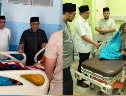 Tgk H Musannif dan Ir Sanusi Kunjungi Dua Ulama Aceh Besar yang Sedang Dirawat