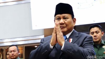 jelang akhir jabatan menhan prabowo pamit ke komisi i dpr