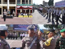 Polres Tanah Karo Gelar Apel Pasukan Operasi Zebra Toba 2024