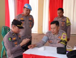 Tim Dokkes Polres Pringsewu Cek Kesehatan Personel Usai Pengamanan TPS