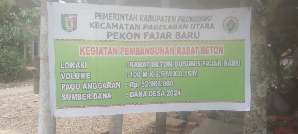Pekon Fajar Baru Bangun Rabat Beton dan Sumur Bor DD 2024 1 IMG 20241112 WA0115