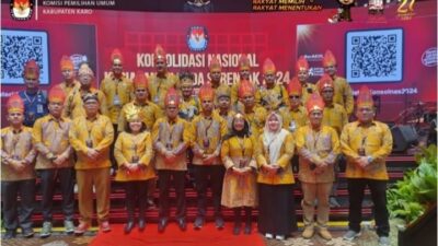 Satukan Persepsi, KPU Karo Ikuti Rapat Konsolidasi Nasional Persiapan Pilkada 2024 3 Sumut