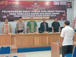 KPU Karo Adakan Raker Persiapan Pelaksanaan Debat Publik Pilkada Kabupaten Karo 2024