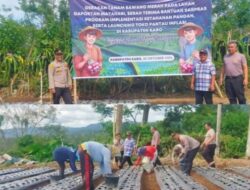 139 Personel Polres Tanah Karo Siap Dampingi Masyarakat Tingkatkan Ketahanan Pangan