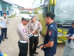 Polres Pringsewu dan Instansi Terkait Gelar Ram Check di Terminal Gadingrejo Jelang Libur Nataru