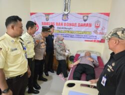 Puluhan Personel Polres Pringsewu Donor Darah untuk Kemanusiaan