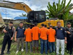 Lima Penambang Emas Ilegal Ditangkap, Camp Dimusnahkan