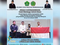 Tim Robotik MAN 2 Tanah Datar Raih Juara 2 Internasional di Kompetisi Robot Sumo Malaysia