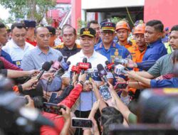 Tinjau Kondisi Kebakaran Plaza Glodok, Pj. Gubernur Jakarta Menyampaikan Duka Cita Atas Bencana Ini