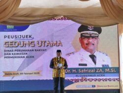 Pj Gubernur Aceh Resmikan Gedung Baru Dinas Perkim, Dorong Peningkatan Layanan dan Kolaborasi