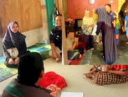 Sembari Bagi Sembako, Melvita Sari Jenguk Balita Pengidap Kelainan Jantung