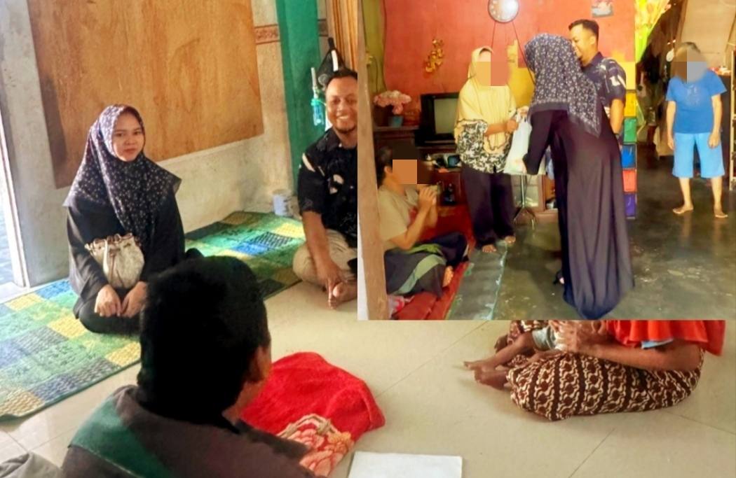 Sembari Bagi Sembako, Melvita Sari Jenguk Balita Pengidap Kelainan Jantung 1 IMG 20250208 171308