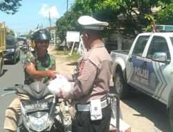 Polantas Aceh Hadir, Abang Becak di Abdya Dapat Berkah