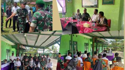 Kujungan Kerja Perdana ke Koramil Jajaran, Ini Pesan Dandim 0115/Simeulue 1 Dandim 0115/Simeulue Letkol Arm Qomarus Zaman, S.T., M.I.P., M.H.I di dampingi Ketua Persit KCK Cab XXXIII Dim 0115 Ny. Ratih Qomarus Zaman melaksanakan kunjungan kerja ke Koramil wilayah Kecamatan Teluk Dalam dan Simeulue Barat, Rabu (19/02/2025). Foto : ist
