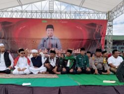 Polres Tanah Karo Berikan Pengamanan Tabligh Akbar di Stadion Samura
