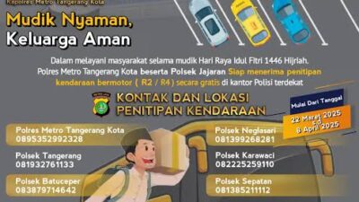 50503jelang musim mudik lebaran polres metro tangerang kota buka layanan penitipan kendaraan bermotor 505031
