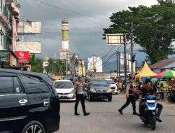 Berikan Rasa Aman Saat Ngabuburit, Satlantas Polres Abdya Siaga di Titik Rawan Macet