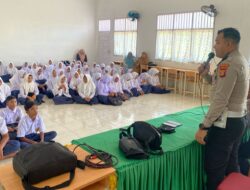 Satlantas Sosialisasi Kamseltibcarlantas di SMPN 1 Kuala Batee