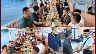 DPC ORGANDA Kabupaten Simeulue menggelar Buka Puasa Bersama sekaligus penyerahan SK Pengurus Periode 2024-2029, di Salah Satu Coffee di Kota Sinabang, Sabtu (15/03/2025). Foto (qmansml).