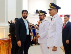 Gubernur Aceh Lantik Iskandar Alfarlaky dan Zainal Abidin Sebagai Pemimpin Aceh Timur