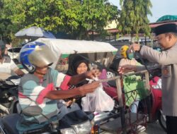 Satresnarkoba Polres Abdya Bagi Ratusan takjil 