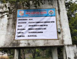 Realisasikan DD TA. 2025, Pemdes Simpang Abung Tahap Pertama Bangun Rabat Beton dan Sumur Bor