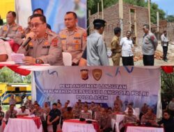 Kapolda Aceh Hadiri Groundbreaking Virtual Pembangunan Perumahan Polri