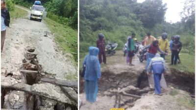 Kondisi Salah Satu Jembatan di Simeulue Rusak Parah, Warga Minta Perhatian Pemerintah Daerah. (Foto: ist)