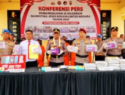 Polres Langsa Tangkap 6 Pengedar Narkotika, 25 KG Kokain Diamankan