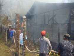 Rumah Semi Permanen di Kuala Batee Ludes Dilalap Api, Dua Sepeda Motor Ikut Terbakar