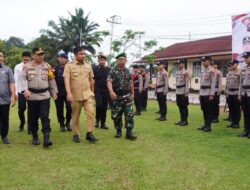 Bupati Dharmasraya Sutan Riska Tuanku Kerajaan Hadiri Apel Gelar Pasukan Operasi Keselamatan Singgalang 2025
