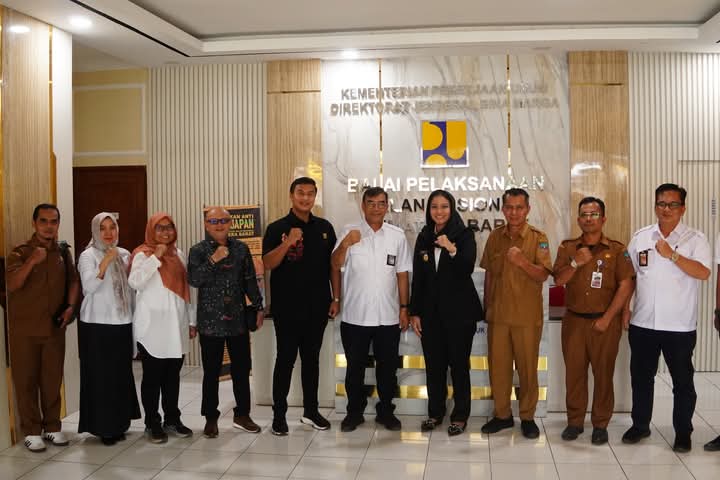 Bupati Dharmasraya, Annisa Suci Ramadhani berkunjung ke BPNJ.