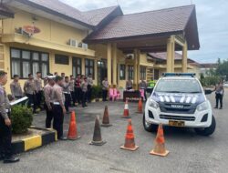 Polres Aceh Barat Daya Gelar Pelatihan Peningkatan Kemampuan Mengemudi Kendaraan Dinas