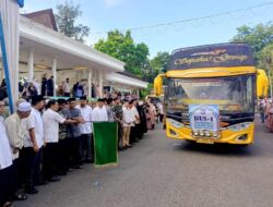 Pelepasan 186 Jamaah Haji Kota Langsa, Tertua 88 Tahun dan Termuda Usia 25