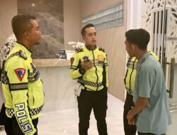 Pastikan Keamanan Tamu TTG Aceh dan Pameran UMKM, Polres Abdya Laksanakan Patroli Malam