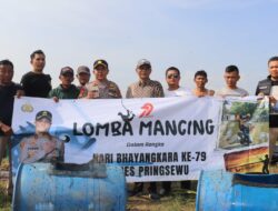 Lomba Mancing HUT Bhayangkara di Pringsewu Diserbu Ratusan Angler