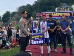 Cakra Muda FC Juara Raudlatul Muslimin Cup 1, Final Berjalan Kondusif dengan Pengamanan Ketat Polisi
