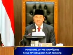 Langgar Kode Etik, Ketua KIP Aceh Tamiang Dipecat DKPP