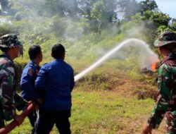 Latihan Karhutla Gabungan Kodim 0110